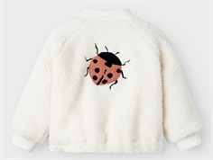 Lil Atelier coconut milk ladybug bomber teddy jacket